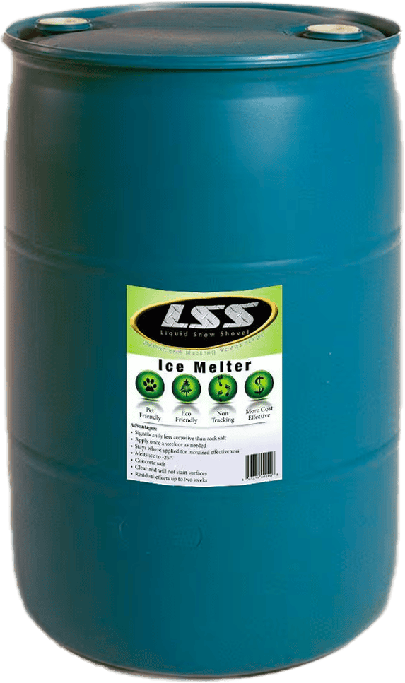 55 gallon Liquid Snow Shovel drum